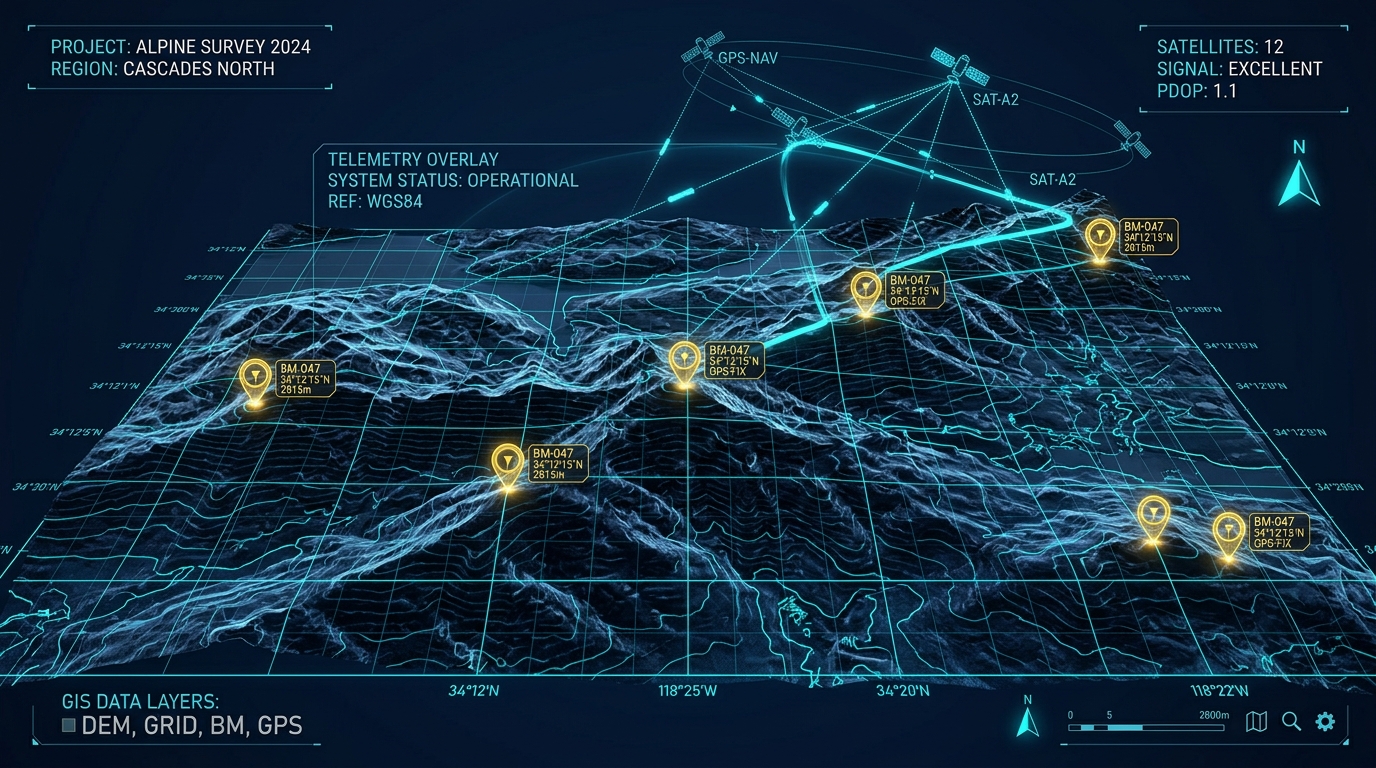 Digital Elevation Model and Geospatial Telemetry